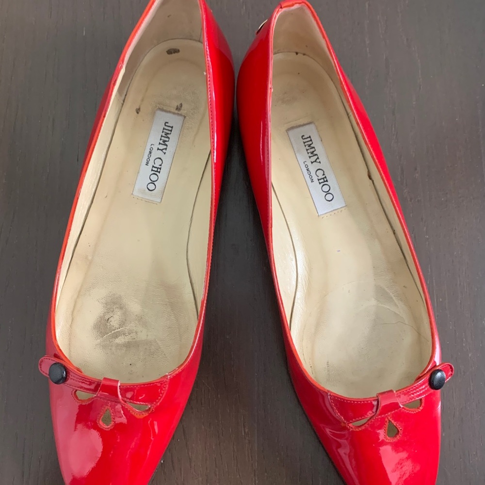 Patent leather Jimmy Choo flats